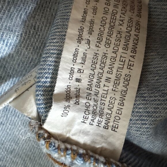 ZARA Girls Denim Overall Dress Light Wash Size 8 Pinafore Jumper Classic Button - Picture 14 of 15